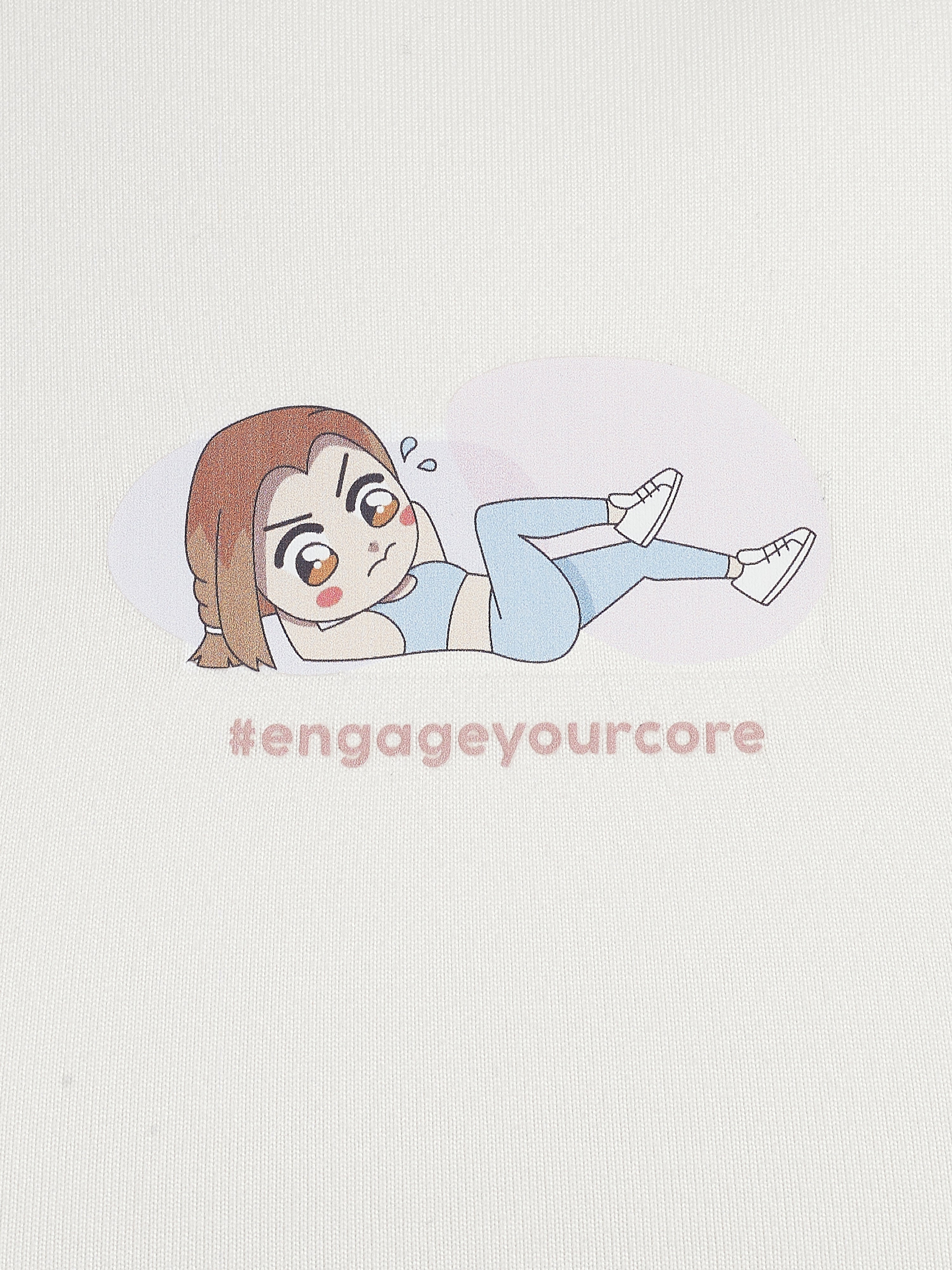 Cream Crop Top - Engage Your Core